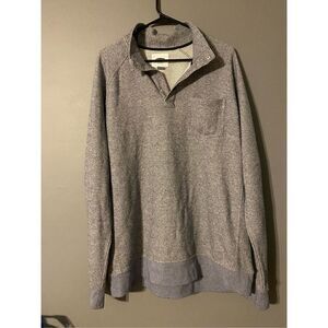 Old Navy Gray Quarter Button Up Sweater Size XL